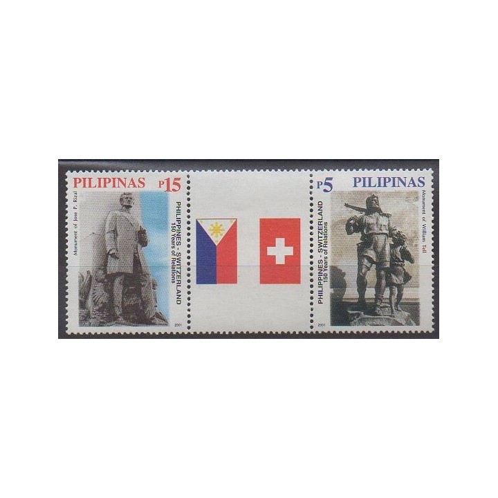 Buy this set of stamps of Philippines of the year 2001 (Nb 2715/2716).