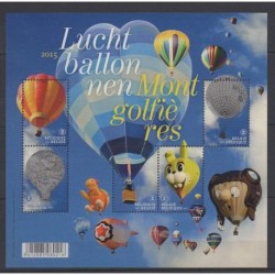 Belgique - 2015 - No 4530/4534 - Ballons - Dirigeables