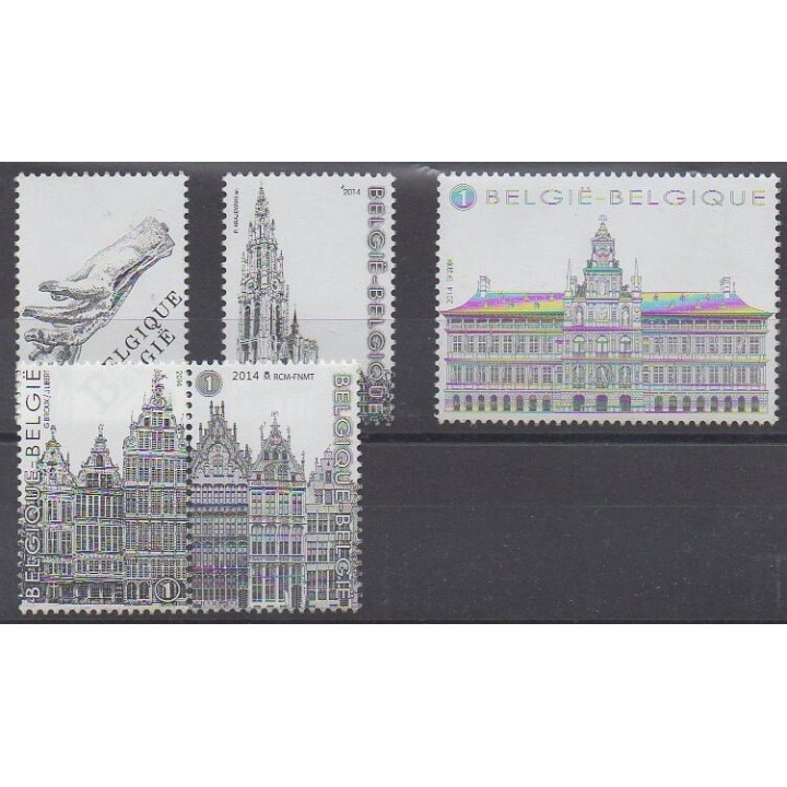 Acheter cette série de timbres de Belgique de l'année 2014 (No 4420/4424).