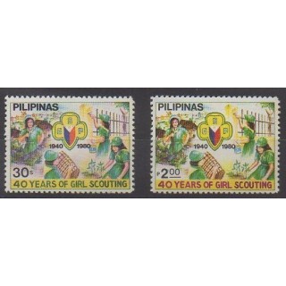 Buy this set of stamps of Philippines of the year 1980 (Nb 1190/1191).