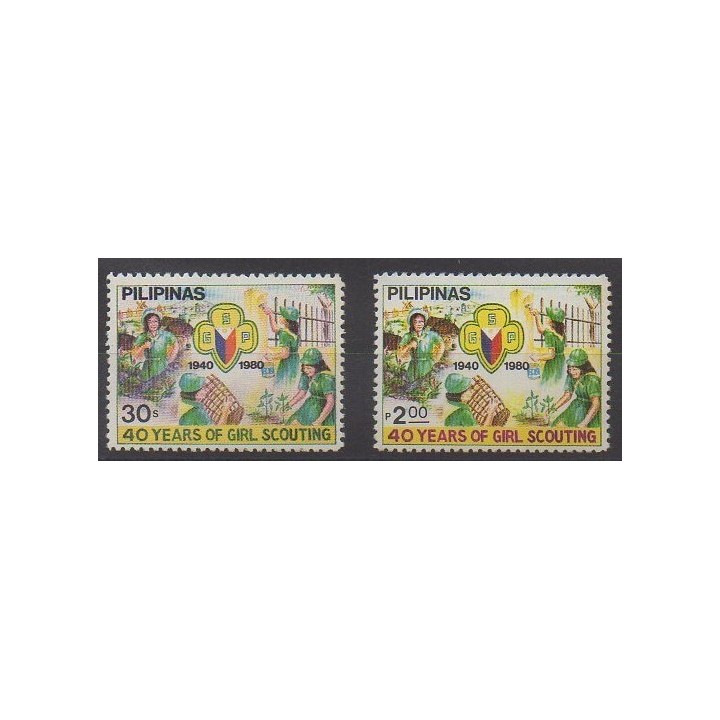 Acheter cette série de timbres des Philippines de l'année 1980 (No 1190/1191).