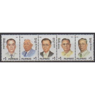 Buy this set of stamps of Philippines of the year 1991 (Nb 1767/1771).