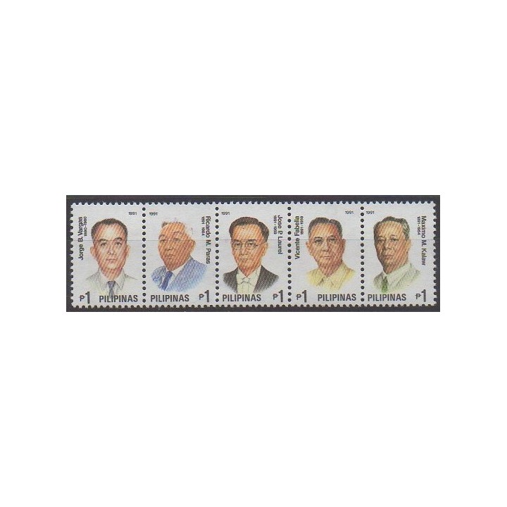 Acheter cette série de timbres des Philippines de l'année 1991 (No 1767/1771).