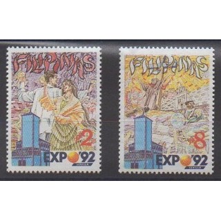 Acheter cette série de timbres des Philippines de l'année 1992 (No 1884/1885).