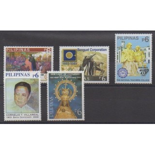 Acheter cette série de timbres des Philippines de l'année 2003 (No 2802/2806).