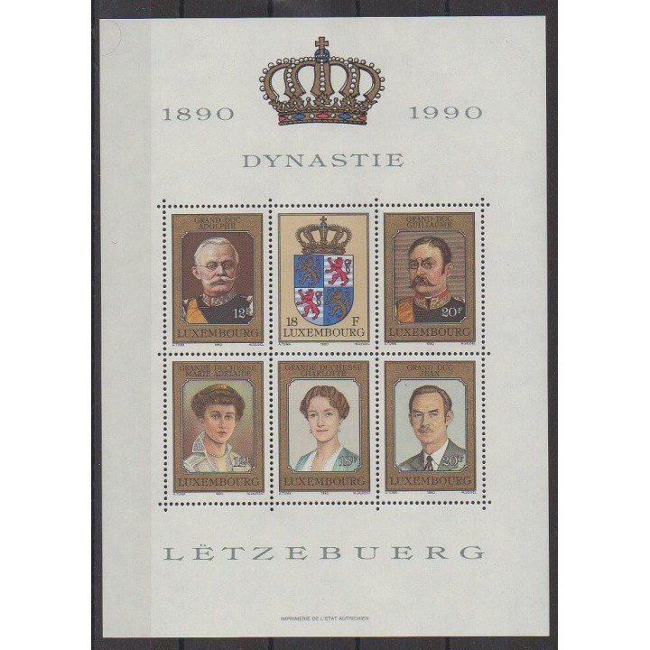 Buy this souvenir sheet  of Luxembourg of the year 1990 (Nb BF16).