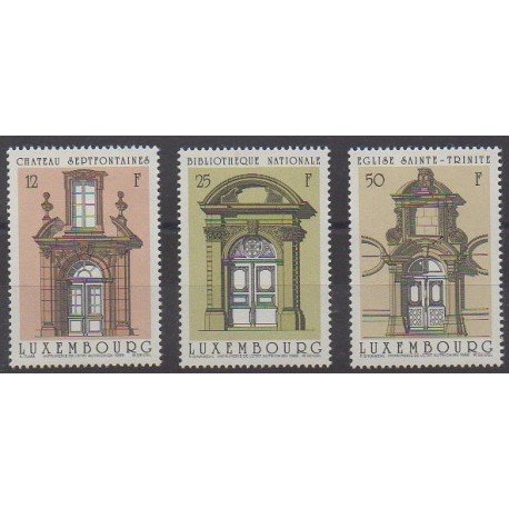 Luxembourg - 1988 - No 1154/1156 - Architecture
