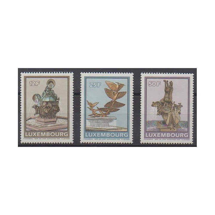 Buy this set of stamps of Luxembourg of the year 1990 (Nb 1198/1200).