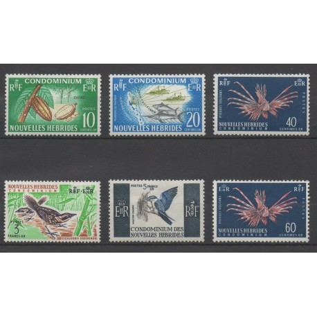 New Hebrides - 1965 - Nb 215/218 - 255 - 265 - Animals