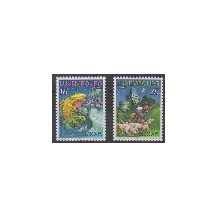Buy this set of stamps of Luxembourg of the year 1997 (Nb 1368/1369).