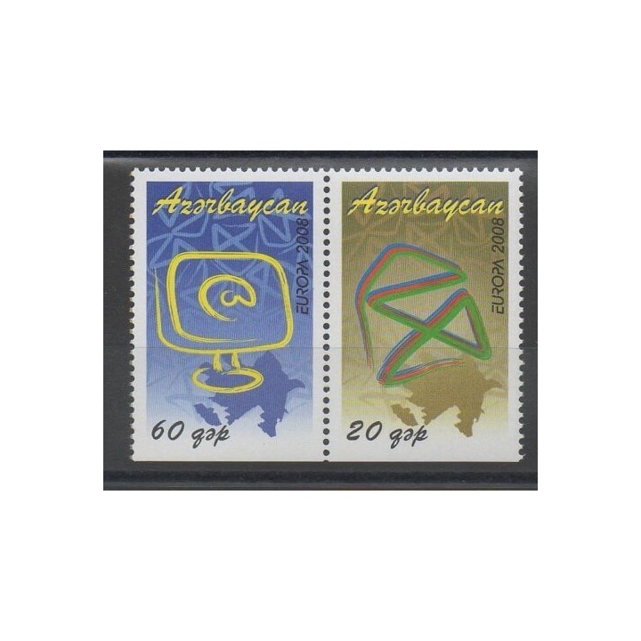 Timbres - Littérature - Azerbaïdjan - 2008 - No 611a/612a