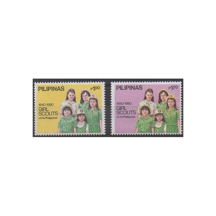 Acheter cette série de timbres des Philippines de l'année 1990 (No 1721/1722).