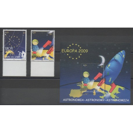 Timbres - espace - Kosovo - 2009 - No 35/36 - BF 4