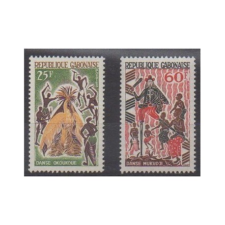 Gabon - 1965 - No 183/184 - Folklore