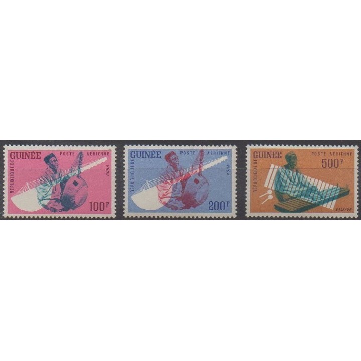 Buy these stamps of Guinea of the year 1962 (Nb PA19/PA21).