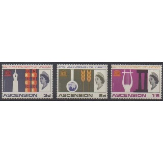 Acheter cette série de timbres de l'île de l'Ascension de l'année 1967 (No 113/115).