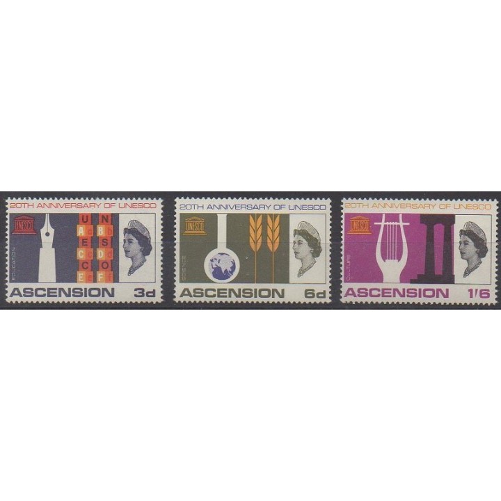 Buy this set of stamps of Ascension  of the year 1967 (Nb 113/115).