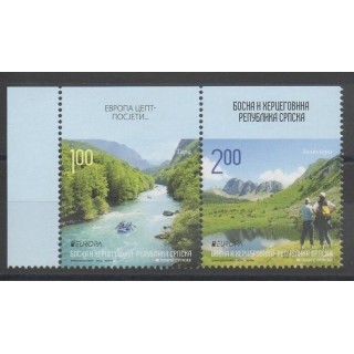 Timbres - sites  - Bosnie-Herzégovine République Serbe - 2012 - No 522a/523a