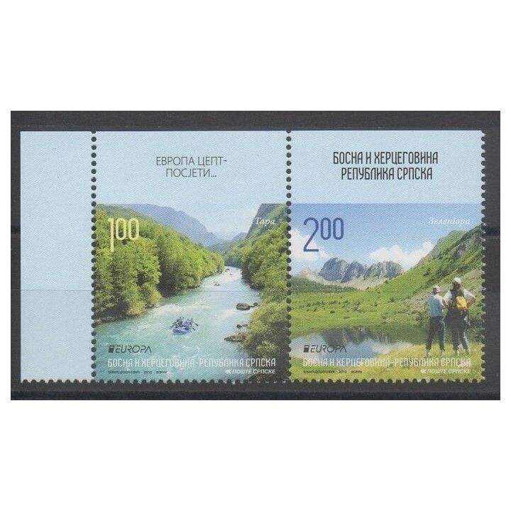 Stamps - sights - Bosnia and Herzegovina Serbian Republic - 2012 - Nb 522a/523a