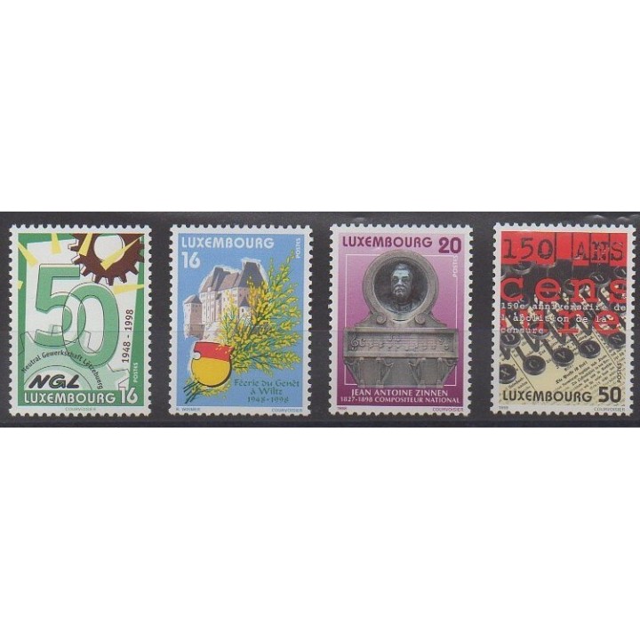 Buy this set of stamps of Luxembourg of the year 1998 (Nb 1390/1393).