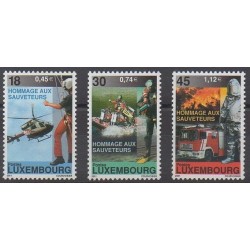 Luxembourg - 2001 - Nb 1482/1484 - Firemen