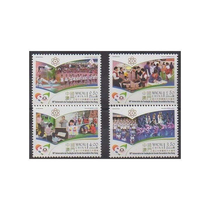 Acheter cette série de timbres de Macao de l'année 2012 (No 1587/1590).