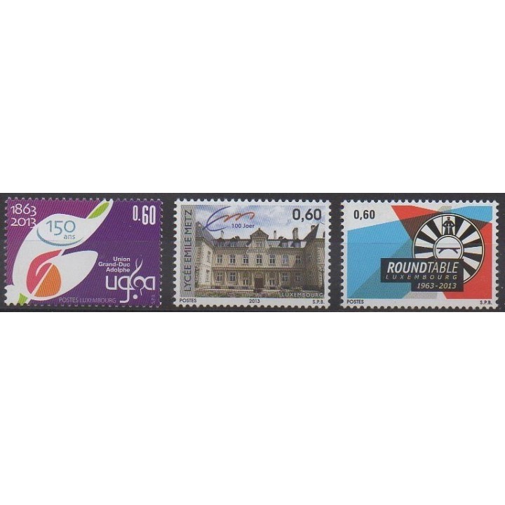 Acheter cette série de timbres du Luxembourg de l'année 2013 (No 1907/1909).