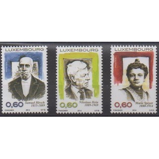 Buy this set of stamps of Luxembourg of the year 2014 (Nb 1656/1658).