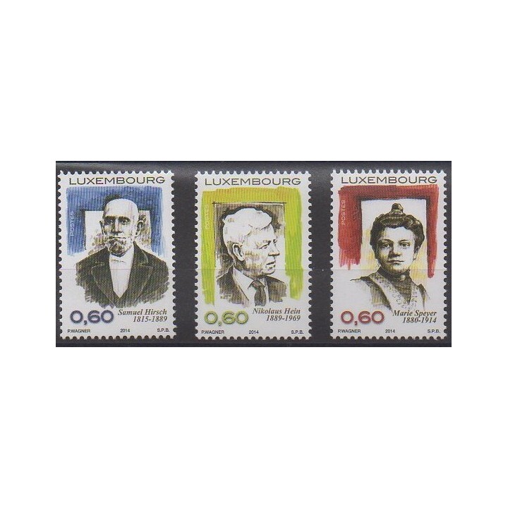Acheter cette série de timbres du Luxembourg de l'année 2014 (No 1656/1658).