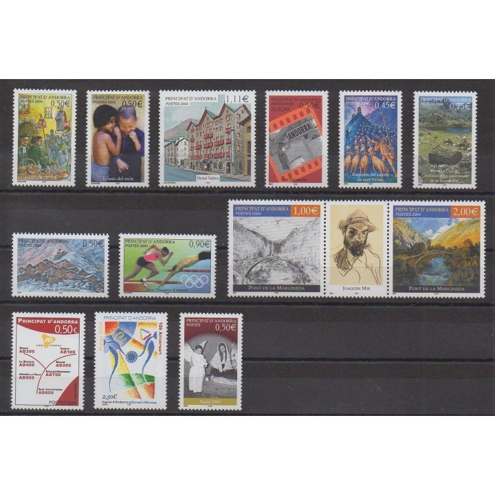 Buy the stamps of French Andorra of the year 2004 (Nb 591/603).