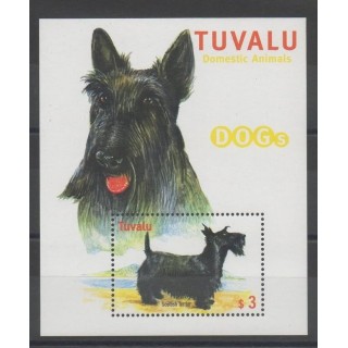 Timbres - chiens - Tuvalu - 2000 - No BF 78A