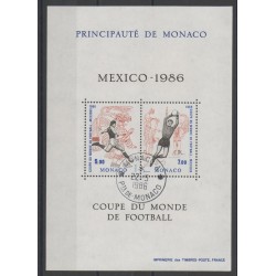 Monaco - 1986 - No BF 35 - oblitéré - Coupe du monde de football