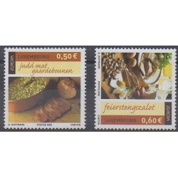 Luxembourg - 2005 - No 1621/1622 - Gastronomie - Europa
