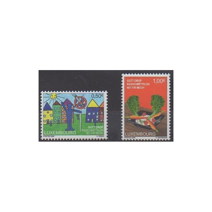 Buy this set of stamps of Luxembourg of the year 2006 (Nb 1671/1672).