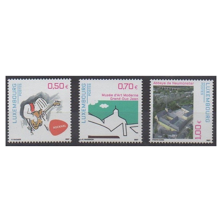 Acheter cette série de timbres du Luxembourg de l'année 2007 (No 1702/1704).