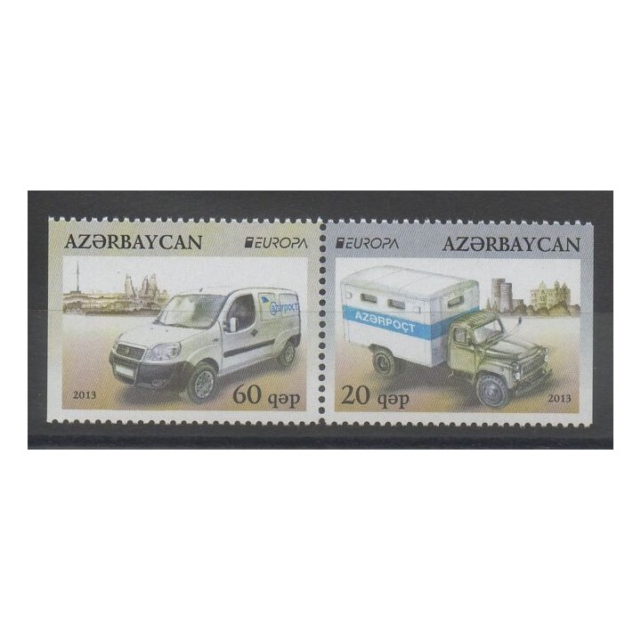 Timbres - voitures - Azerbaïdjan - 2013 - No 827a/828a