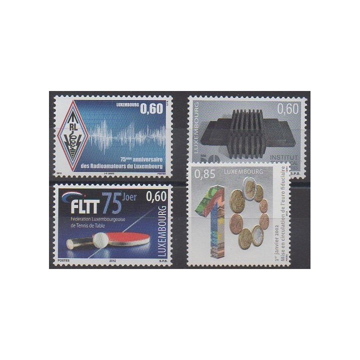 Acheter cette série de timbres du Luxembourg de l'année 2012 (No 1875/1878).