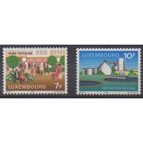 Luxembourg - 1984 - No 1045/1046 - Environnement