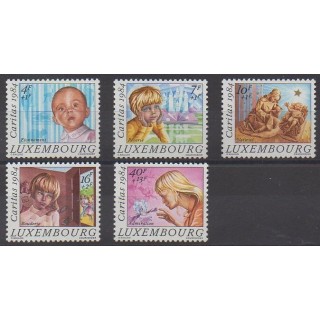 Acheter cette série de timbres du Luxembourg de l'année 1984 (No 1062/1066).