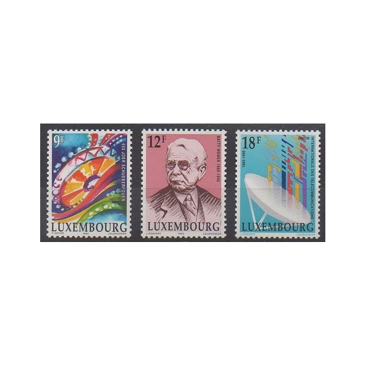 Buy this set of stamps of Luxembourg of the year 1990 (Nb 1190/1192).
