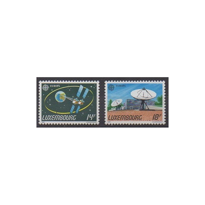 Buy this set of stamps of Luxembourg of the year 1991 (Nb 1221/1222).