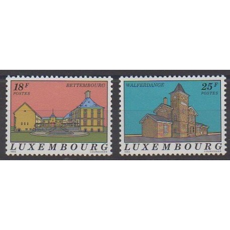 Luxembourg - 1992 - No 1241/1242 - Monuments