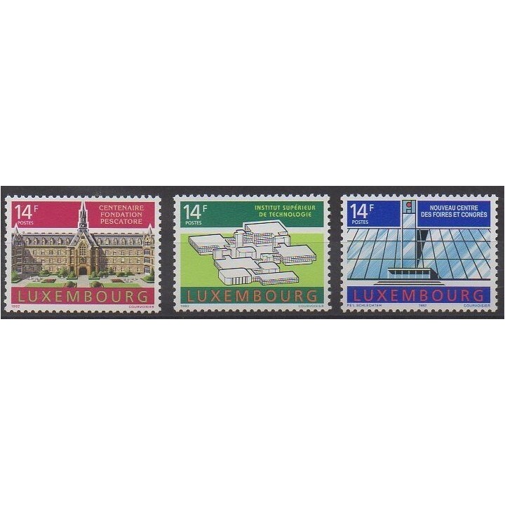 Buy this set of stamps of Luxembourg of the year 1992 (Nb 1238/1240).