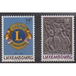 Luxembourg - 1992 - Nb 1245/1246 - Rotary or Lions club