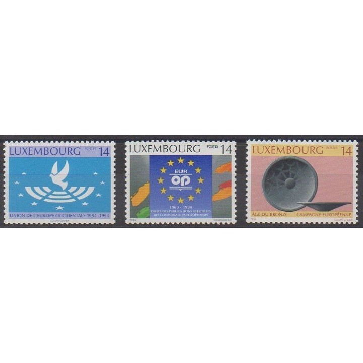 Buy this set of stamps of Luxembourg of the year 1994 (Nb 1296/1298).