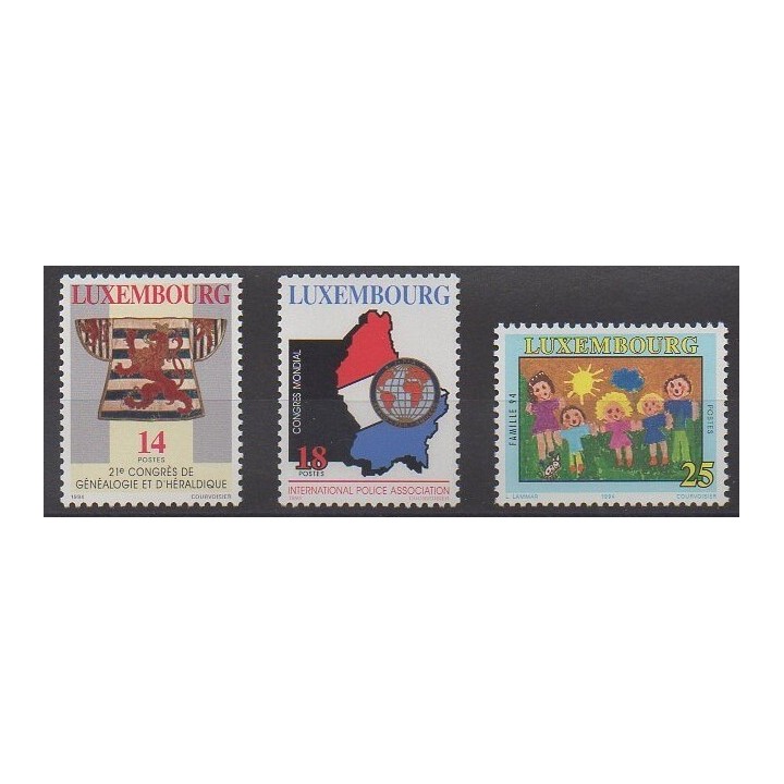 Acheter cette série de timbres du Luxembourg de l'année 1994 (No 1292/1294).