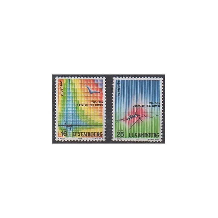 Buy this set of stamps of Luxembourg of the year 1995 (Nb 1318/1319).