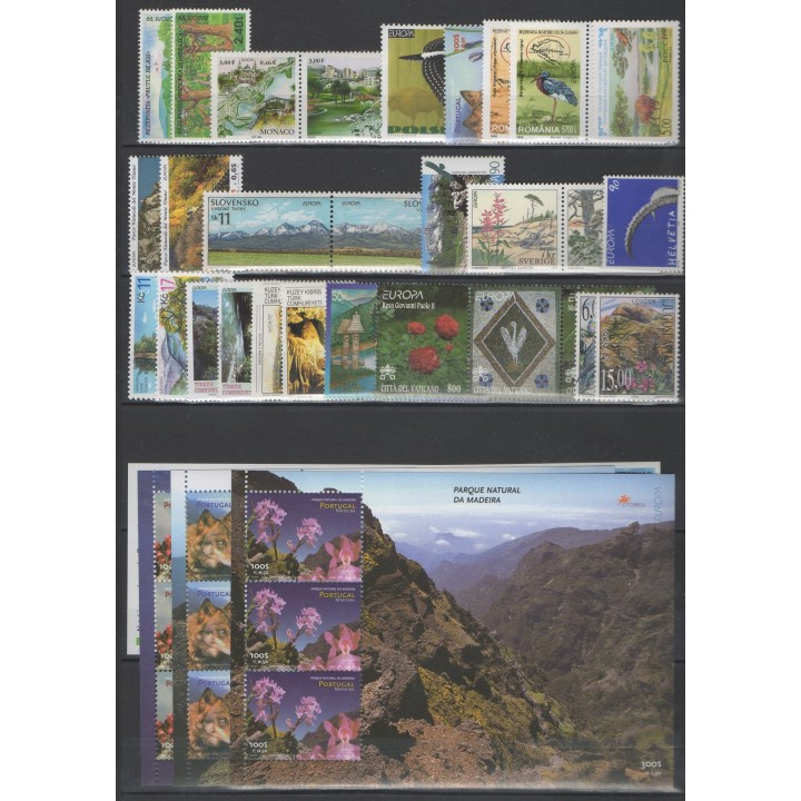 Timbres - sites  - Europa - 1999 - 102 valeurs - 6 BF - 57 pays