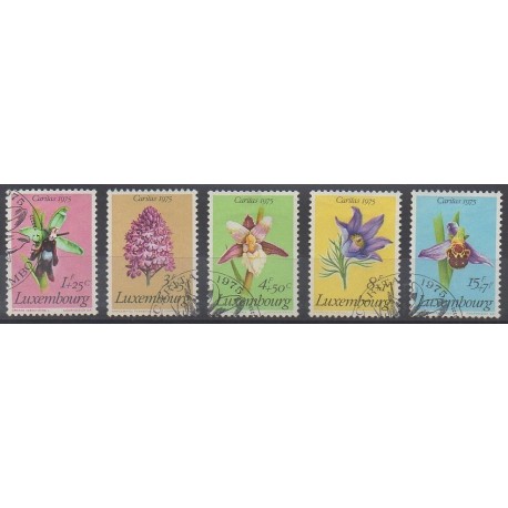 Luxembourg - 1975 - Nb 864/868 - Flowers - Used