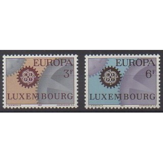 Acheter cette série de timbres du Luxembourg de l'année 1967 (No 700/701).